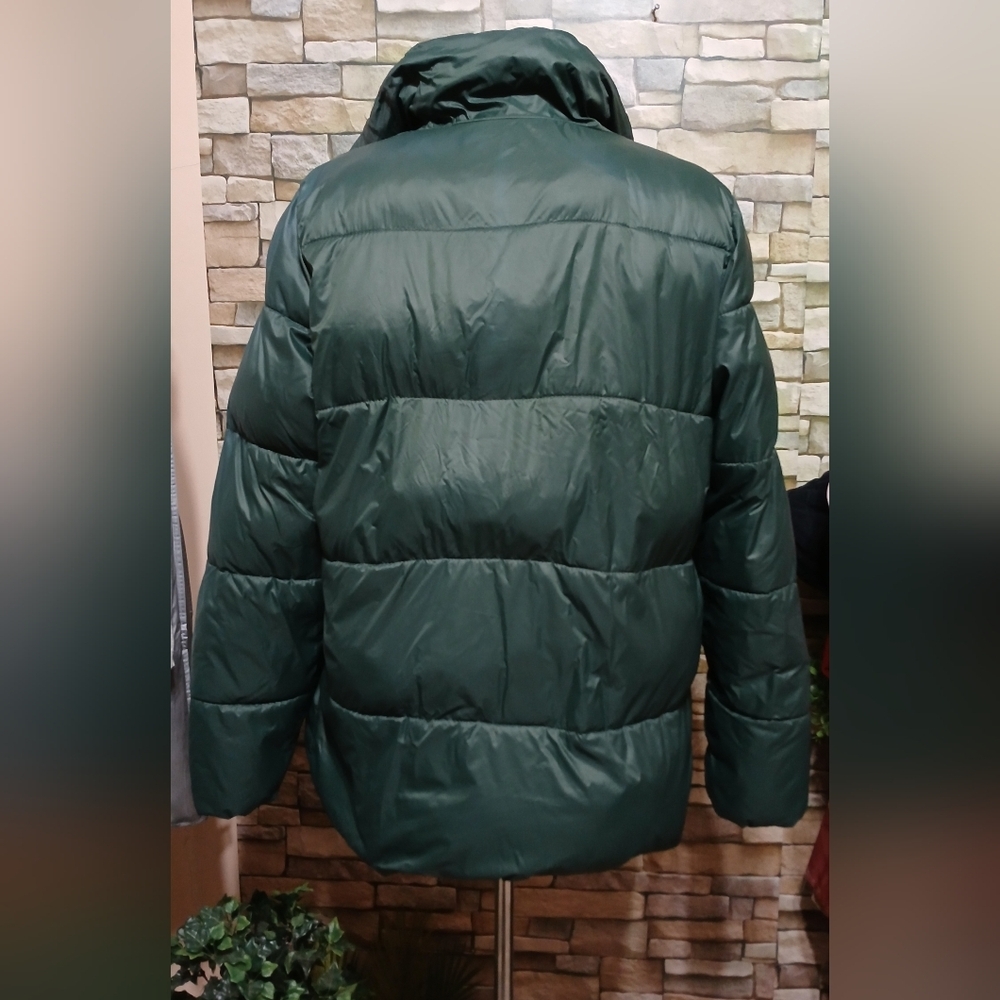 Old Navy Womens Large Soft Green Puffer Zip Up Jacket - Picture 3 of 6